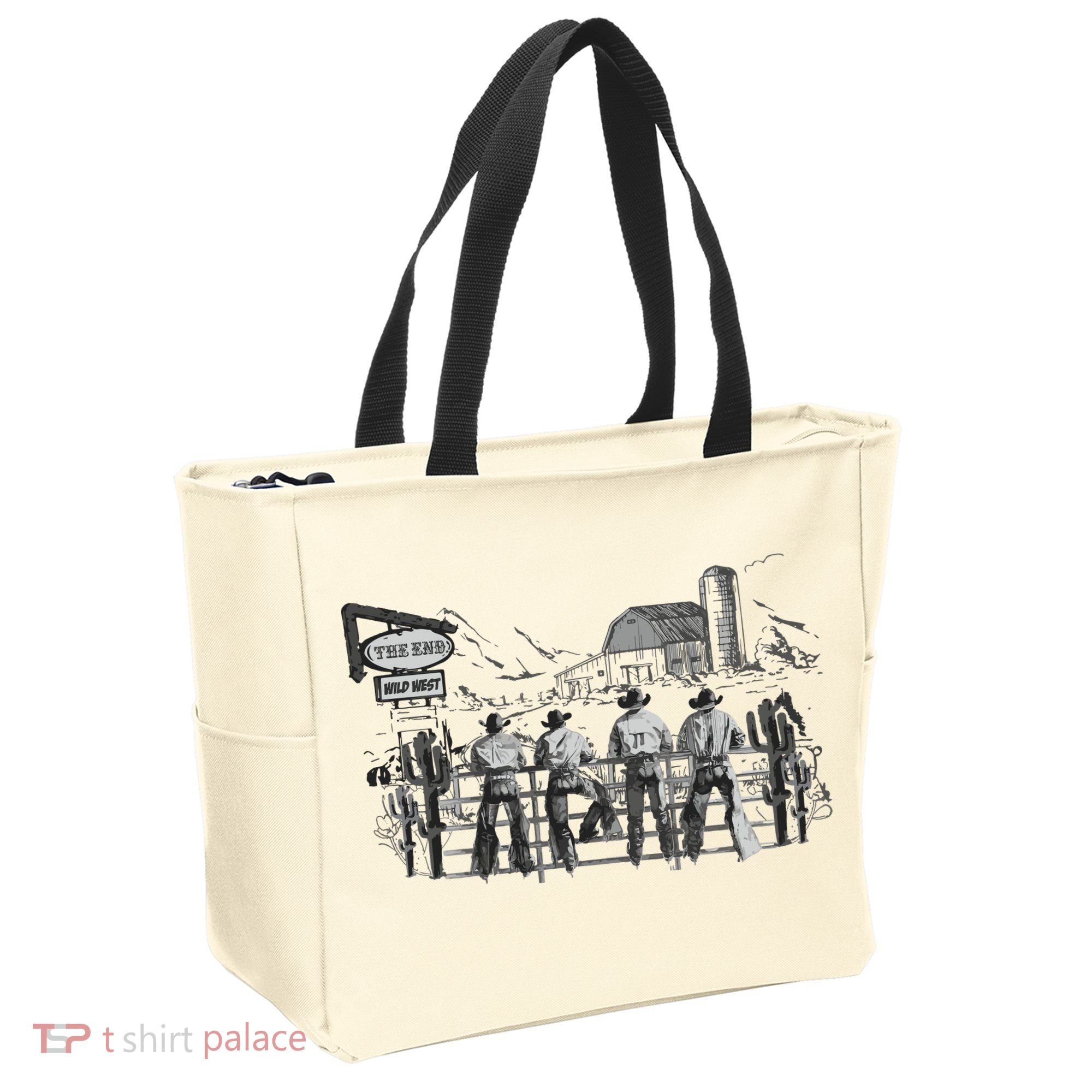 Western Cowboys Oversized Tote Bag