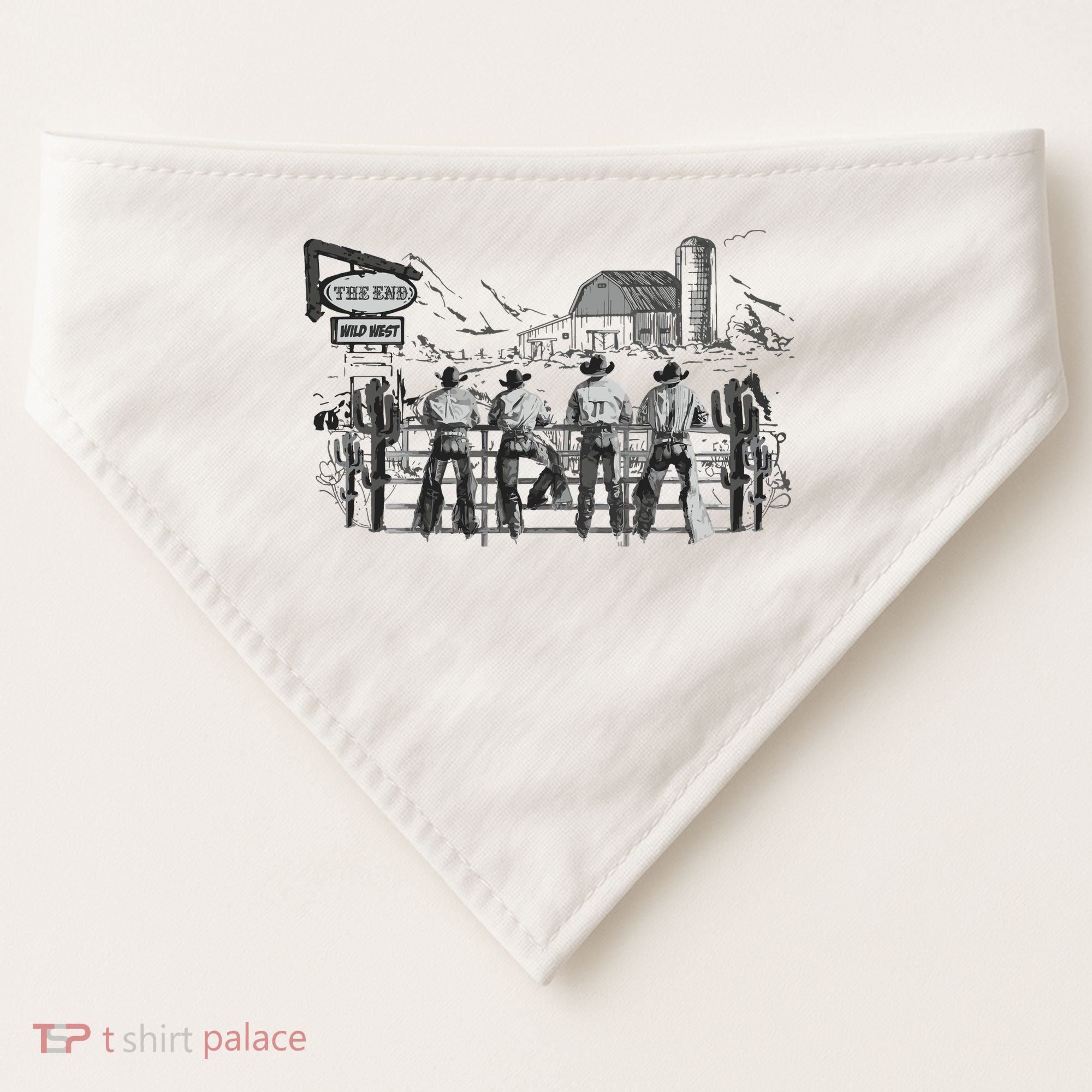 Western Cowboys Oversized USA-Made Doggie Bandana