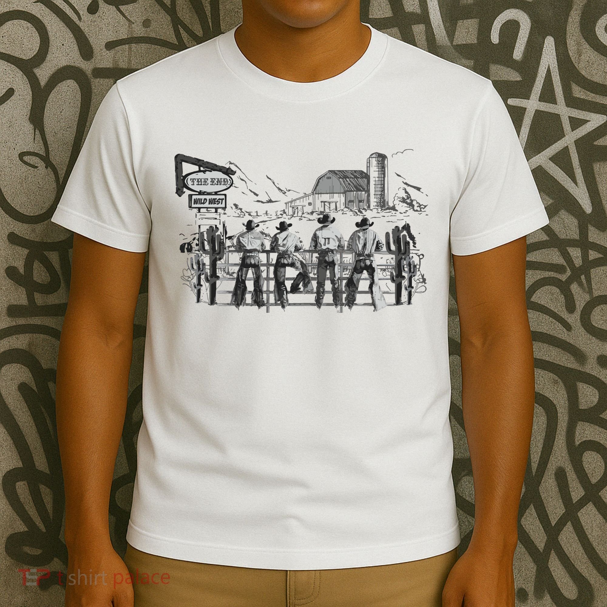 Western Cowboys Oversized T-Shirt