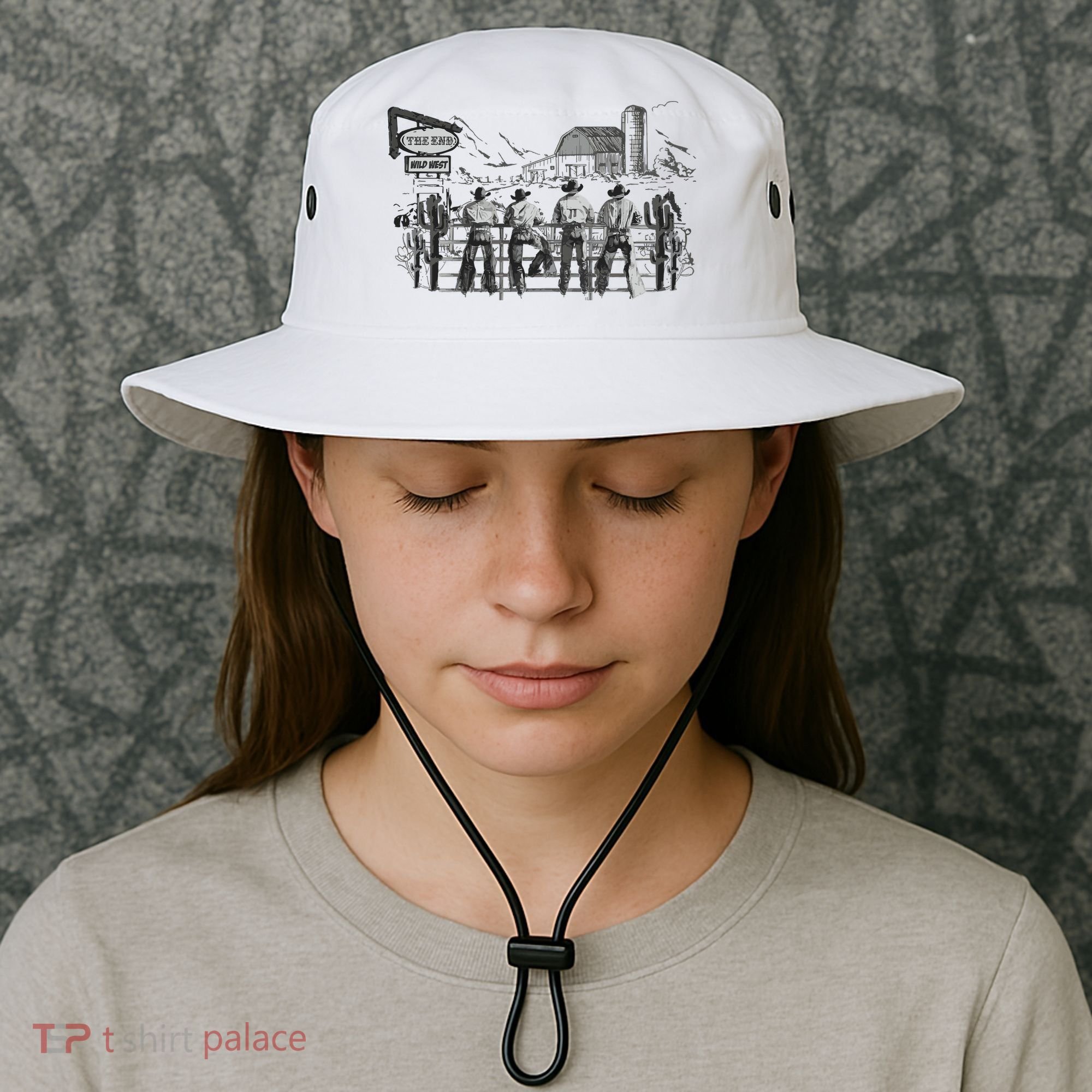 Western Cowboys Oversized Bucket Hat