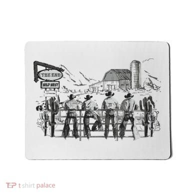 Western Cowboys Oversized Mousepad