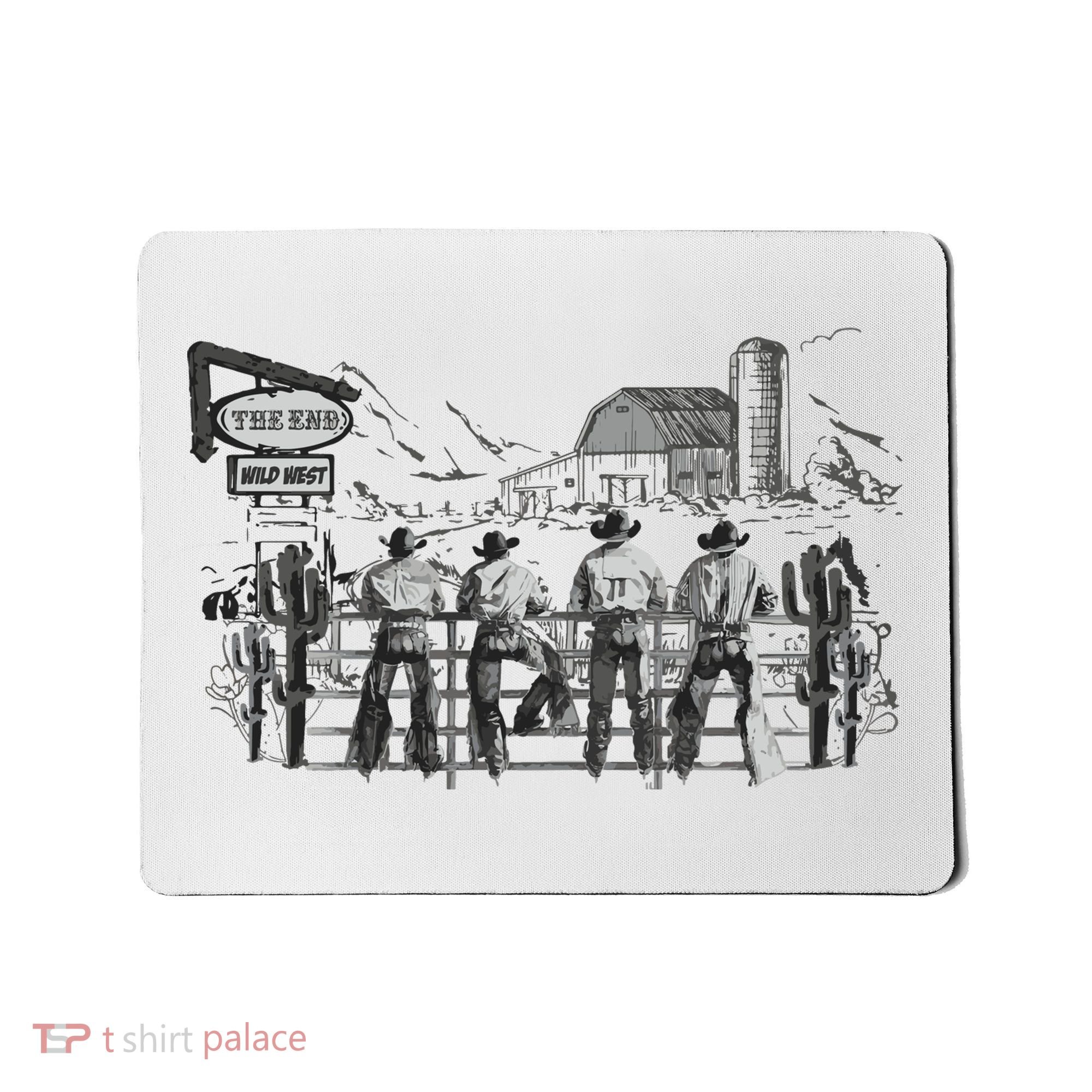 Western Cowboys Oversized Mousepad