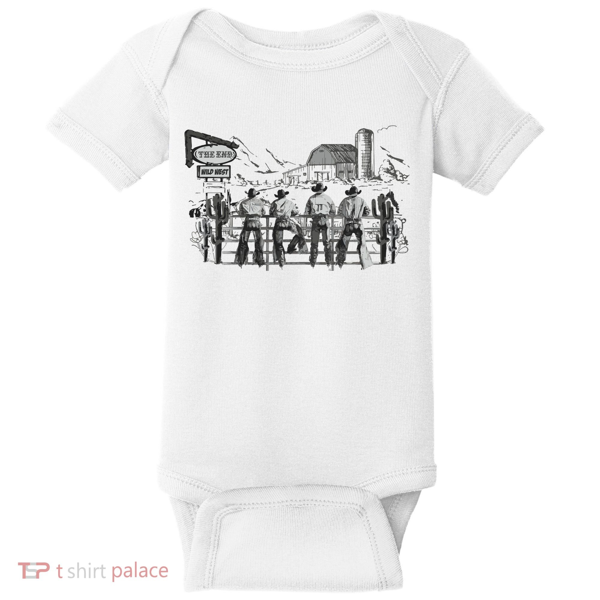 Western Cowboys Oversized Baby Bodysuit