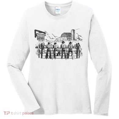 Western Cowboys Oversized Women's Long Sleeve Shirt