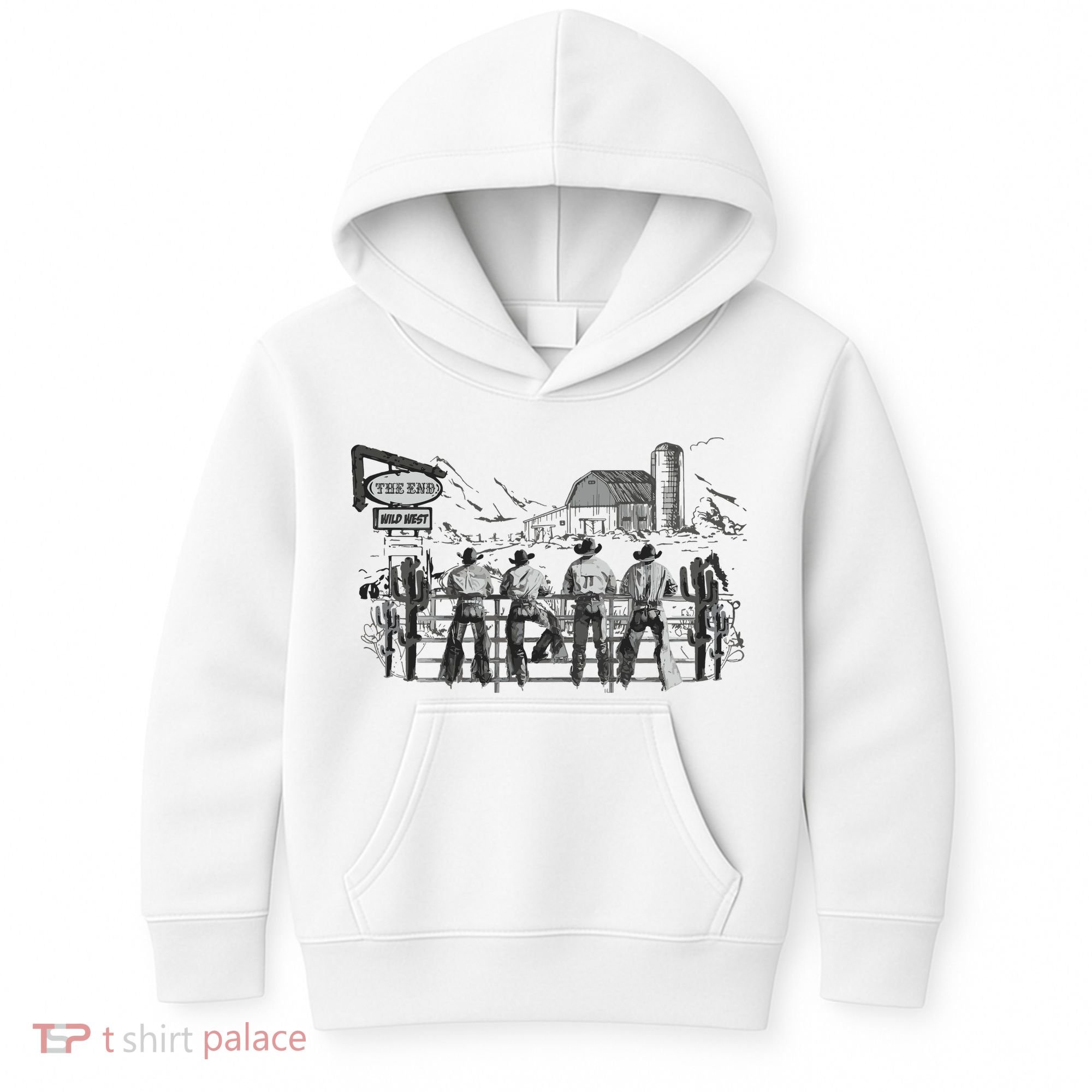 Western Cowboys Oversized Kids Hoodie
