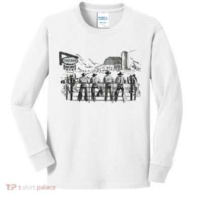 Western Cowboys Oversized Kids Long Sleeve Shirt