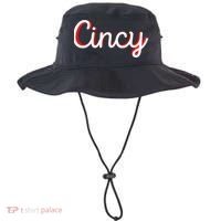 Womens Cincinnati Ohio Classic Red Script Cincy City Vacation Gift Bucket Hat thumb 0