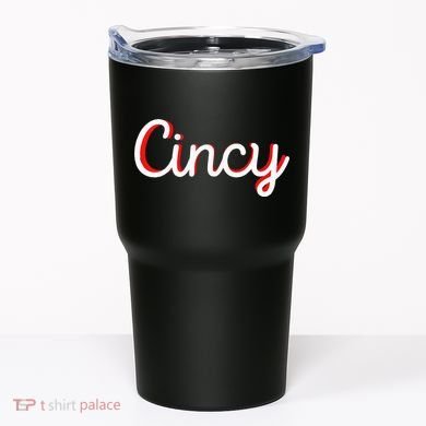 Womens Cincinnati Ohio Classic Red Script Cincy City Vacation Gift Tumbler