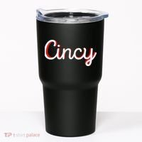 Womens Cincinnati Ohio Classic Red Script Cincy City Vacation Gift Tumbler thumb 0