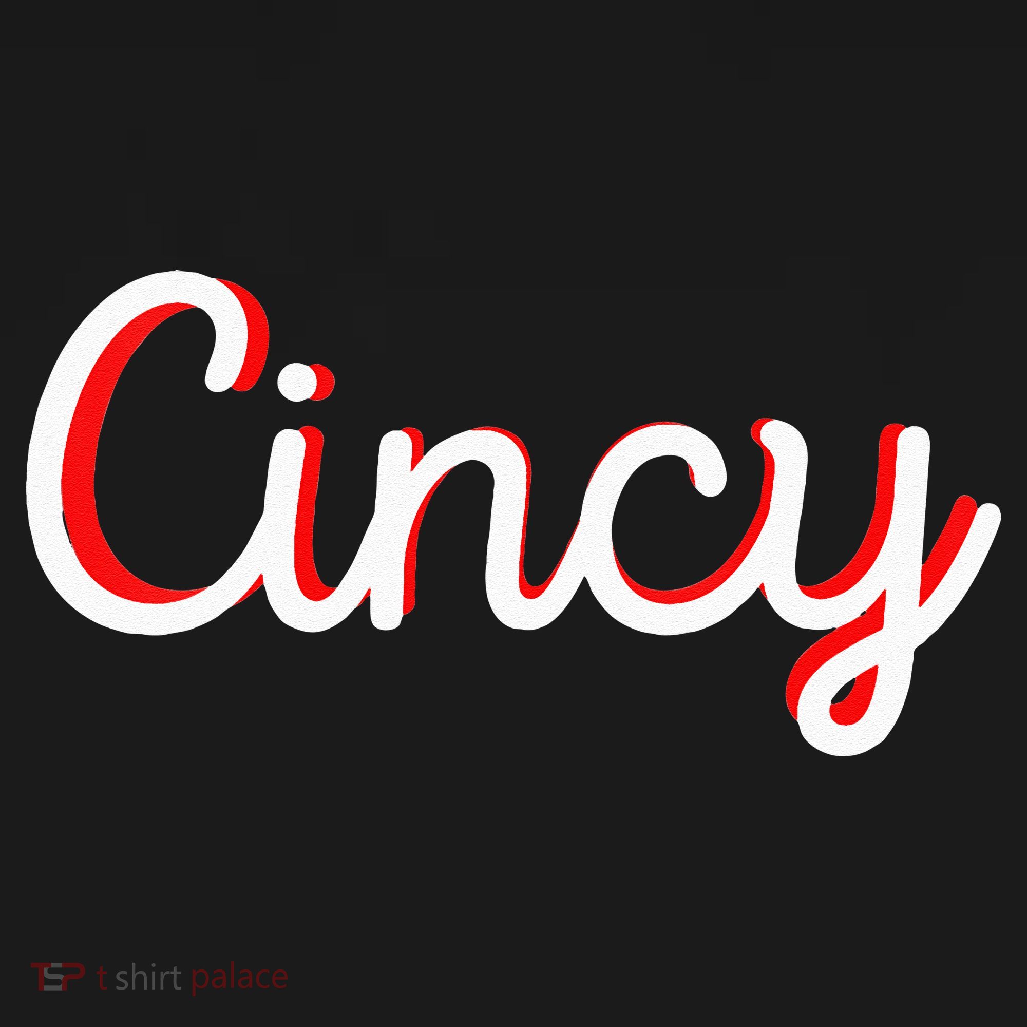 Womens Cincinnati Ohio Classic Red Script Cincy City Vacation Gift Mousepad