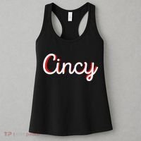 Womens Cincinnati Ohio Classic Red Script Cincy City Vacation Gift Women's Tank Top thumb 3