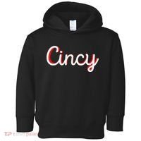 Womens Cincinnati Ohio Classic Red Script Cincy City Vacation Gift Toddler Hoodie thumb 0