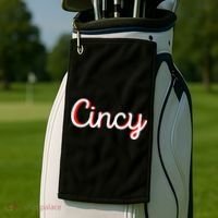 Womens Cincinnati Ohio Classic Red Script Cincy City Vacation Gift Golf Towel thumb 2
