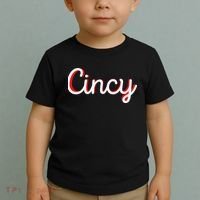 Womens Cincinnati Ohio Classic Red Script Cincy City Vacation Gift Toddler T-Shirt thumb 2