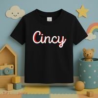 Womens Cincinnati Ohio Classic Red Script Cincy City Vacation Gift Toddler T-Shirt thumb 3