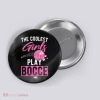 Womens Coolest Play Bocce Ball Button thumb 0
