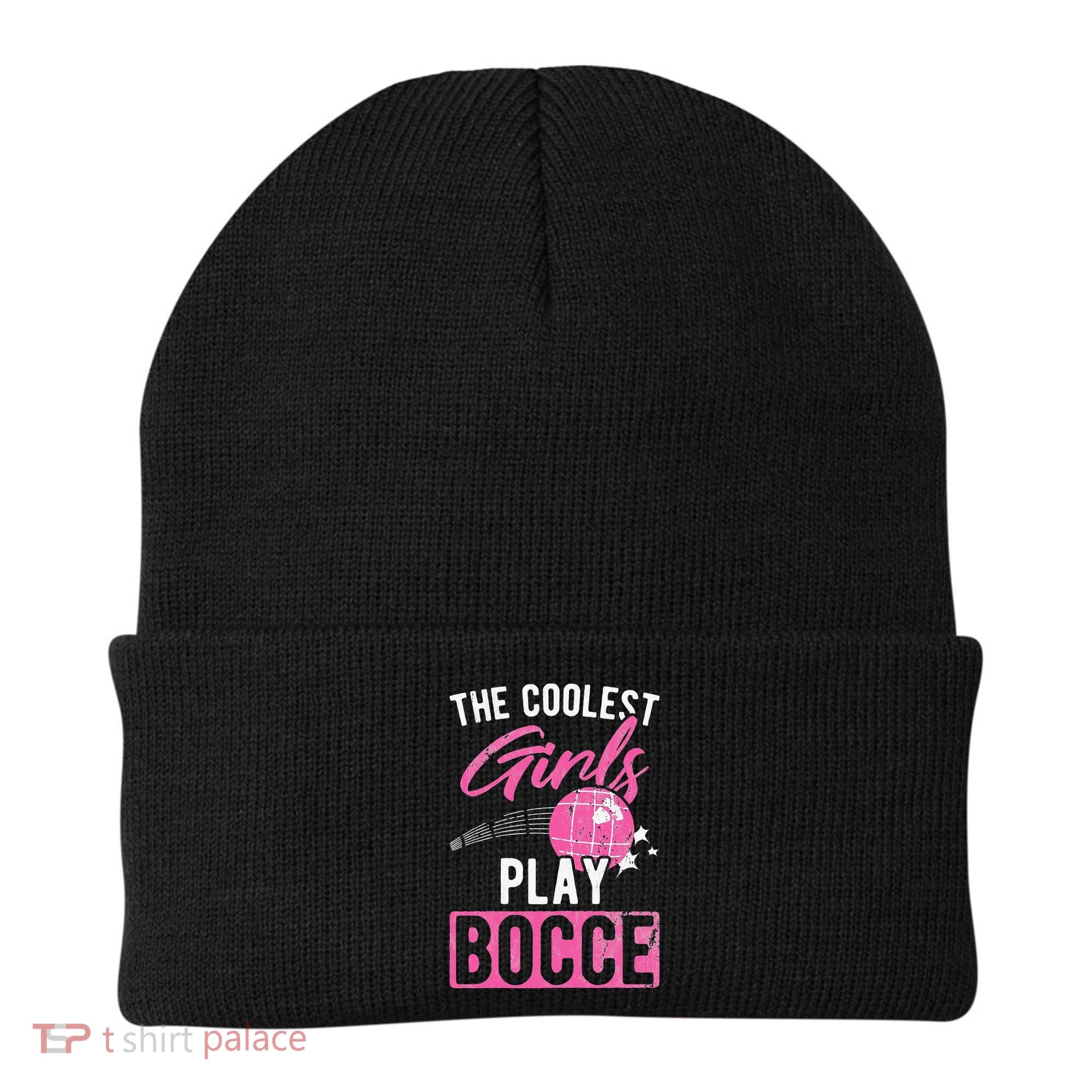 Womens Coolest Play Bocce Ball Beanie