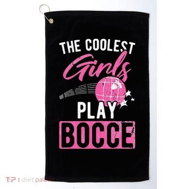 Womens Coolest Play Bocce Ball Golf Towel