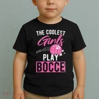 Womens Coolest Play Bocce Ball Toddler T-Shirt thumb 2
