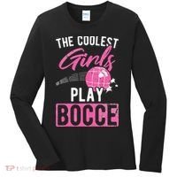 Womens Coolest Play Bocce Ball Women's Long Sleeve Shirt thumb 0