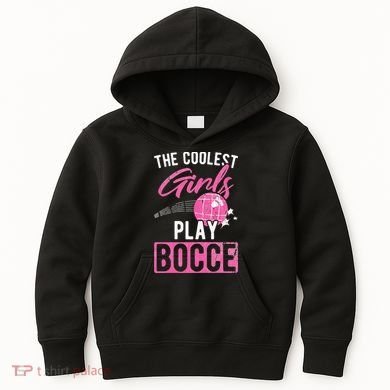 Womens Coolest Play Bocce Ball Kids Hoodie