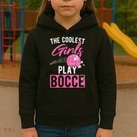 Womens Coolest Play Bocce Ball Kids Hoodie thumb 3