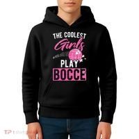 Womens Coolest Play Bocce Ball Kids Hoodie thumb 4