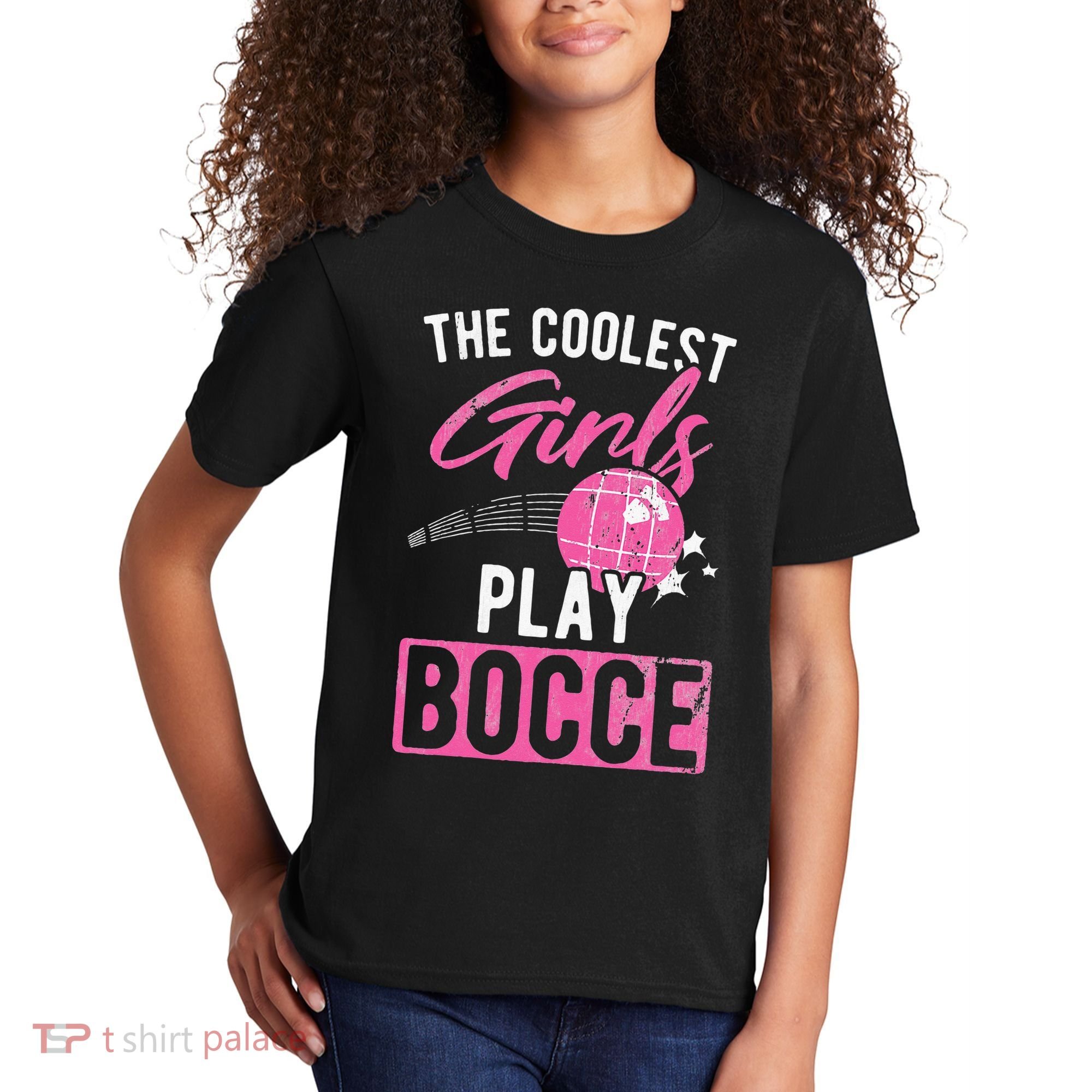 Womens Coolest Play Bocce Ball Kids T-Shirt