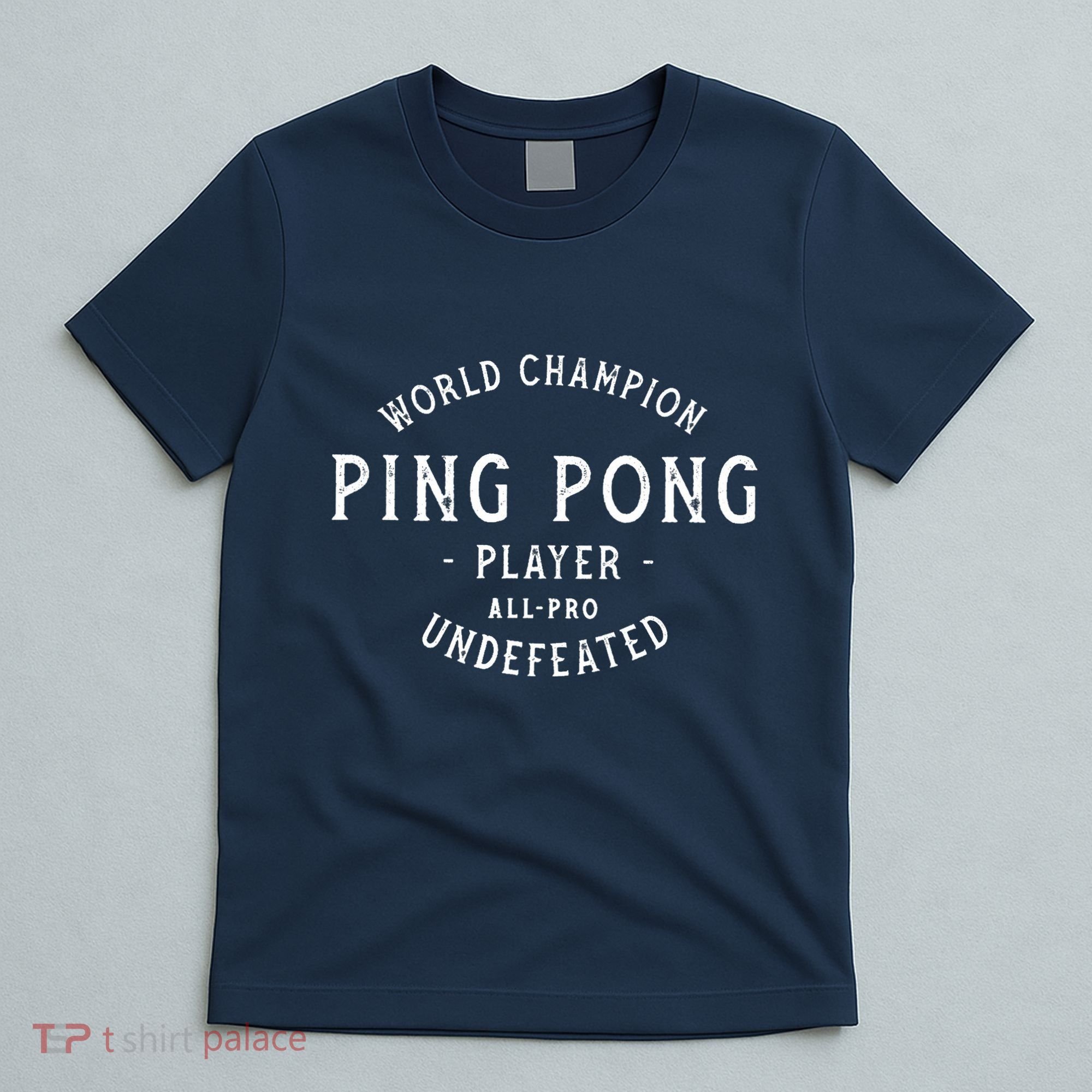 World Champion Ping Pong AllPro Undefeated Vintage T-Shirt