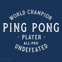 World Champion Ping Pong AllPro Undefeated Vintage T-Shirt thumb 7