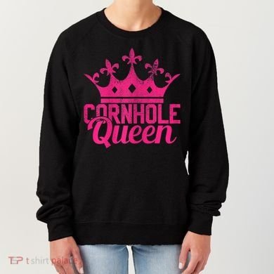 Womens Cornhole Queen Corn Hole Funny Women's Sweatshirt