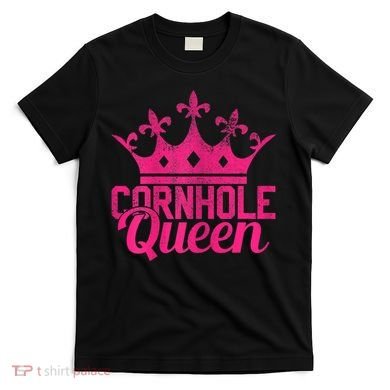Womens Cornhole Queen Corn Hole Funny T-Shirt