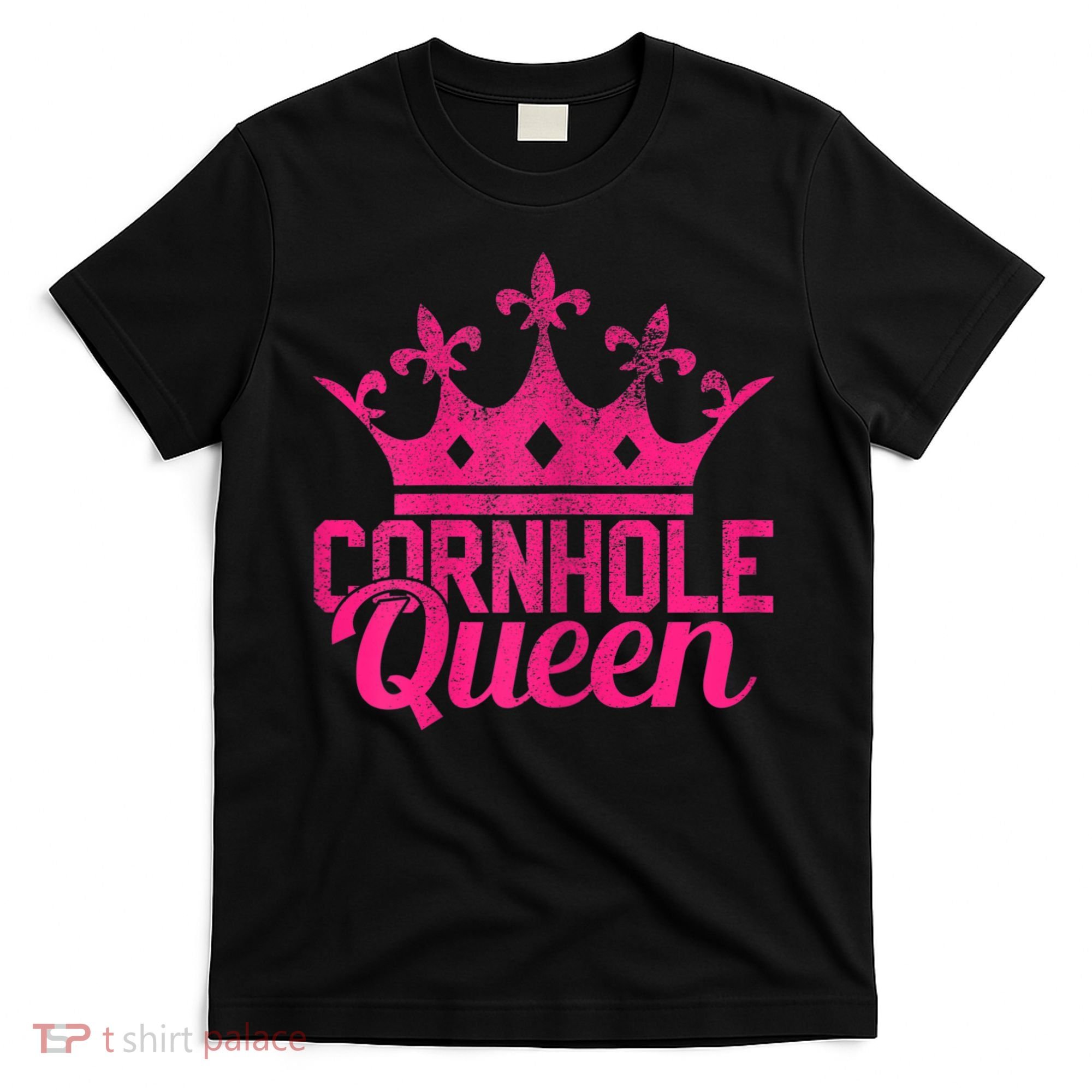 Womens Cornhole Queen Corn Hole Funny T-Shirt
