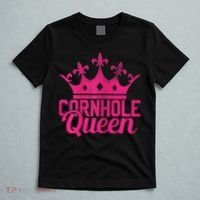 Womens Cornhole Queen Corn Hole Funny T-Shirt thumb 5