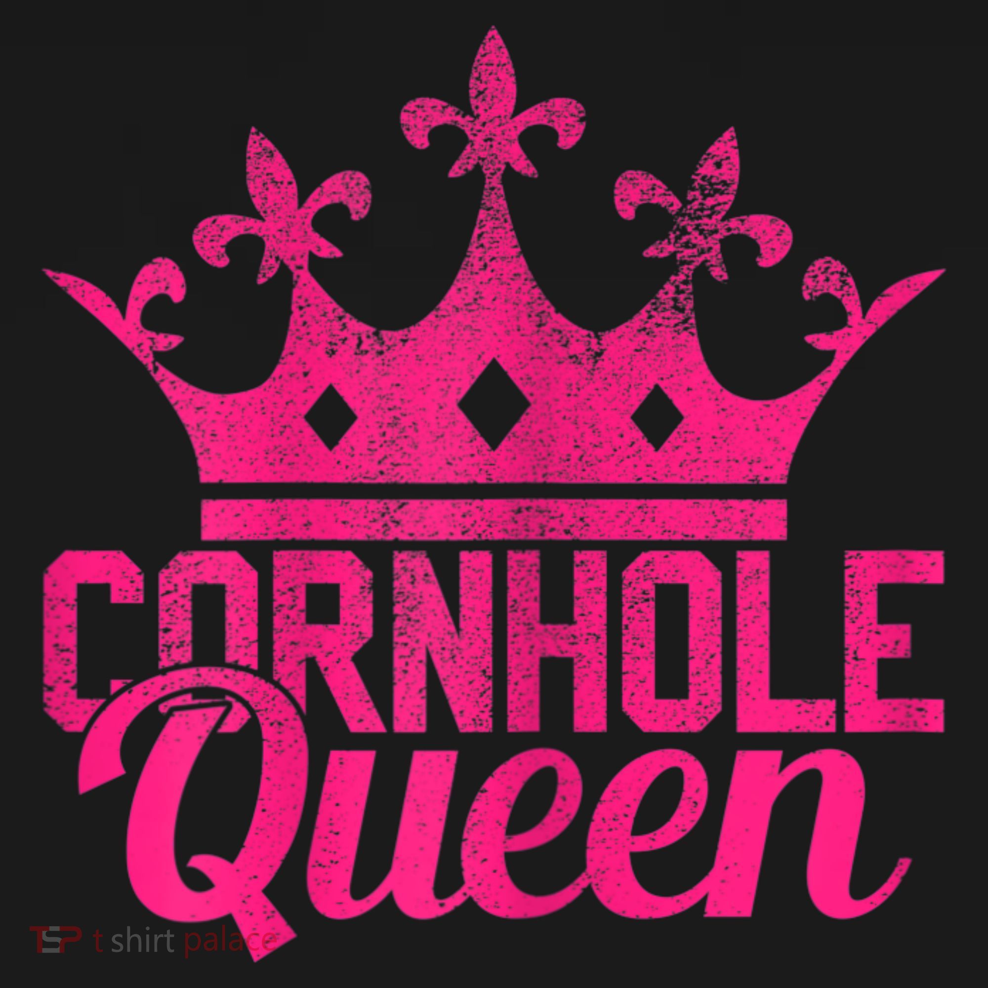 Womens Cornhole Queen Corn Hole Funny T-Shirt