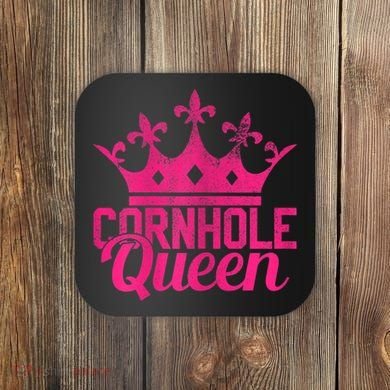 Womens Cornhole Queen Corn Hole Funny Coaster