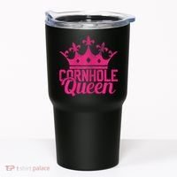 Womens Cornhole Queen Corn Hole Funny Tumbler thumb 0
