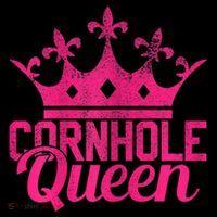 Womens Cornhole Queen Corn Hole Funny Ornament thumb 1