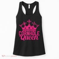 Womens Cornhole Queen Corn Hole Funny Women's Tank Top thumb 0