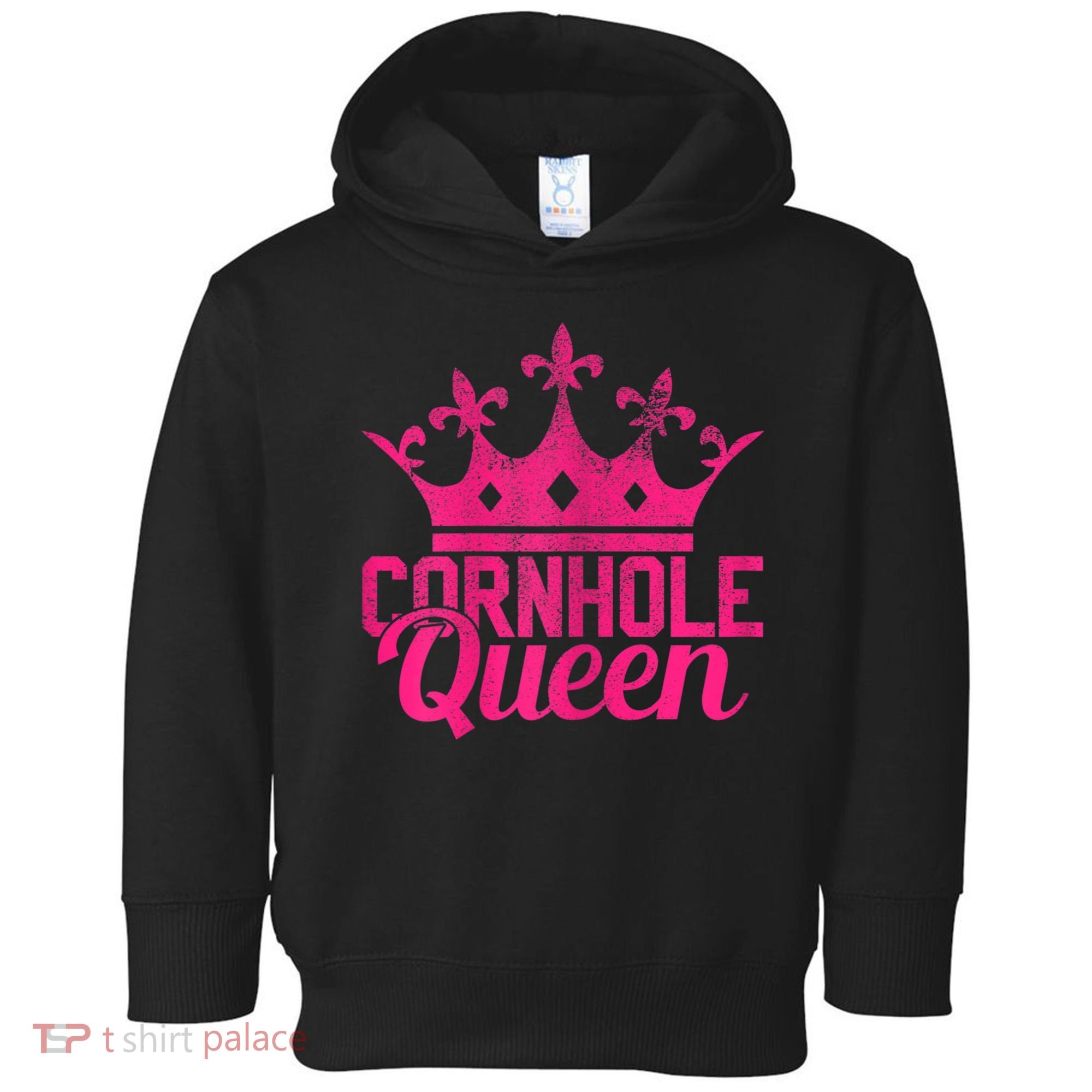 Womens Cornhole Queen Corn Hole Funny Toddler Hoodie