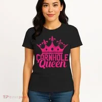 Womens Cornhole Queen Corn Hole Funny Women's T-Shirt thumb 4