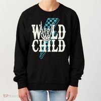 Wild Child Rock And Roll Lightning Bolt Women's Sweatshirt thumb 0