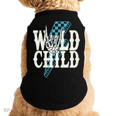 Wild Child Rock And Roll Lightning Bolt Doggie Tank