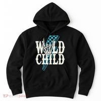 Wild Child Rock And Roll Lightning Bolt Hoodie thumb 0