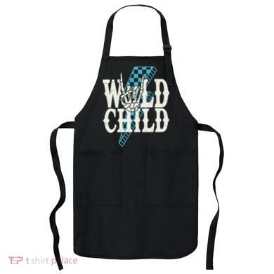 Wild Child Rock And Roll Lightning Bolt Apron