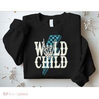 Wild Child Rock And Roll Lightning Bolt Sweatshirt thumb 2