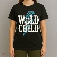 Wild Child Rock And Roll Lightning Bolt T-Shirt thumb 4