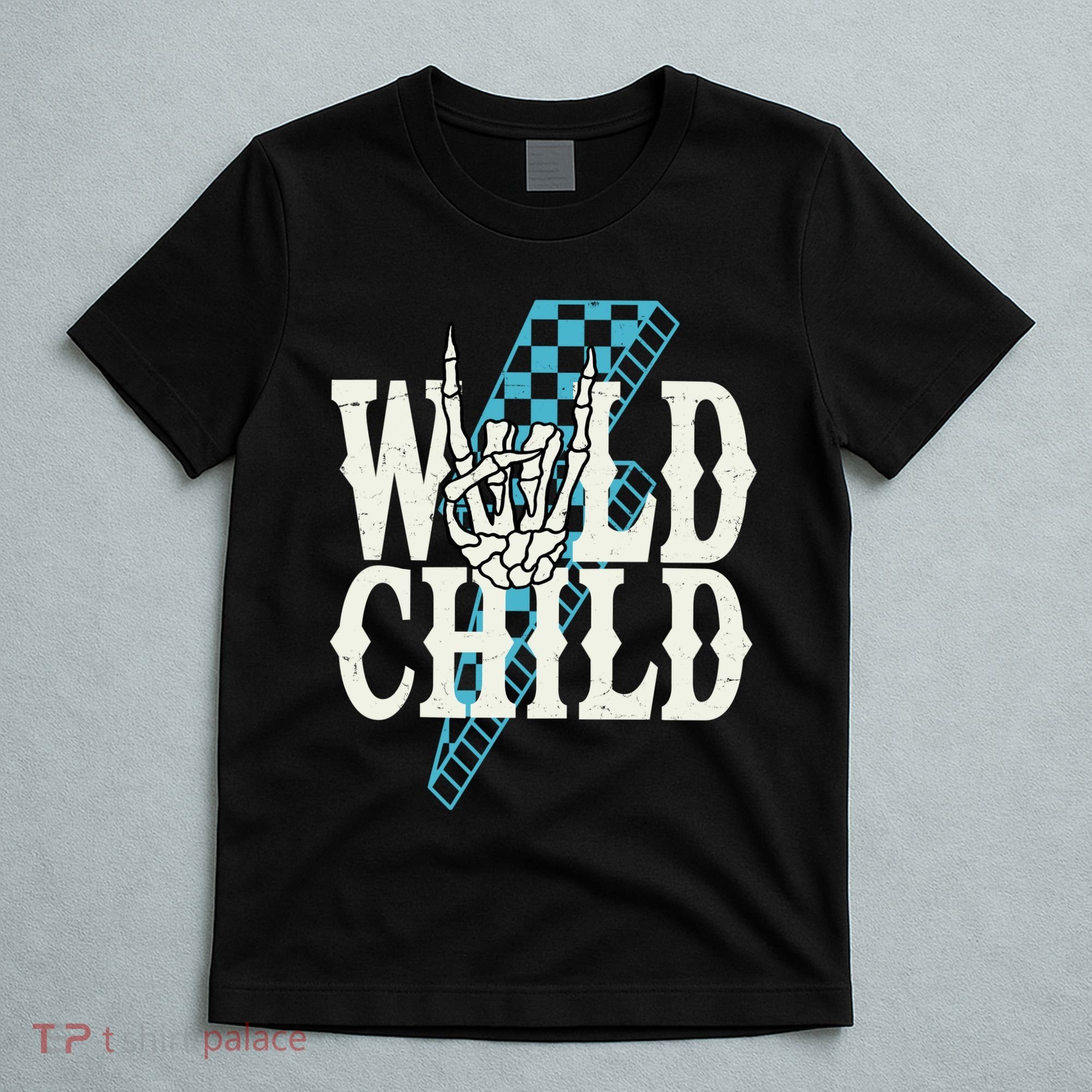 Wild Child Rock And Roll Lightning Bolt T-Shirt