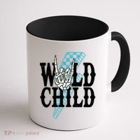 Wild Child Rock And Roll Lightning Bolt Coffee Mug thumb 1