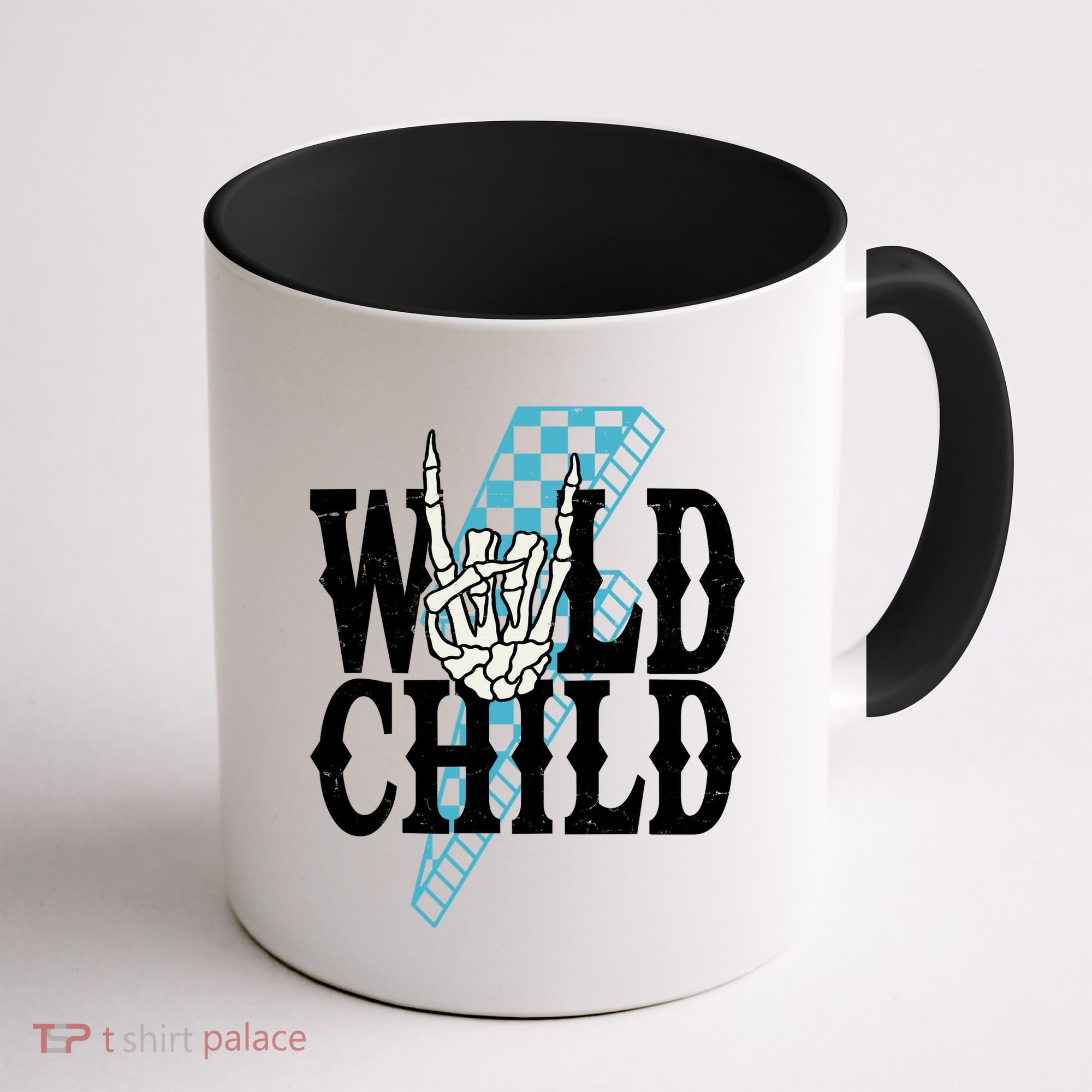 Wild Child Rock And Roll Lightning Bolt Coffee Mug